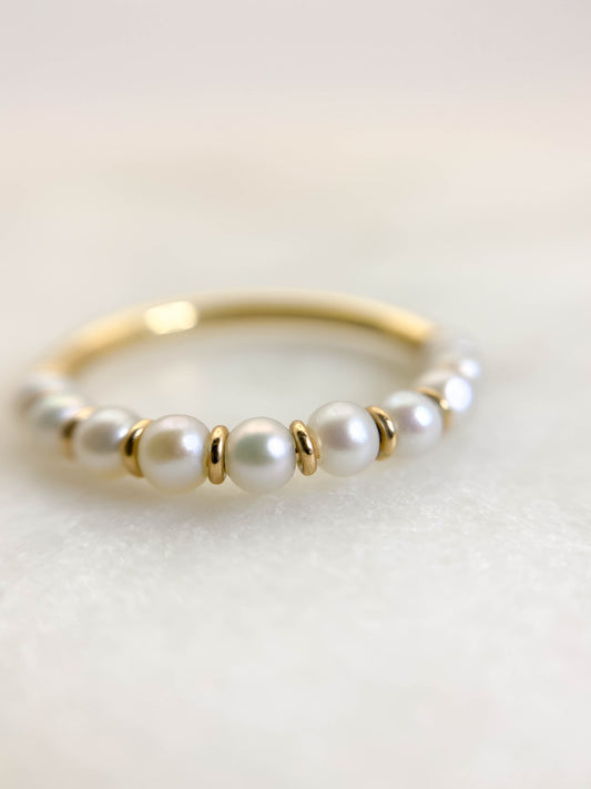 Anillo estación de perlitas