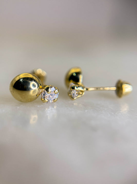 Broqueles tú y yo esfera 10k