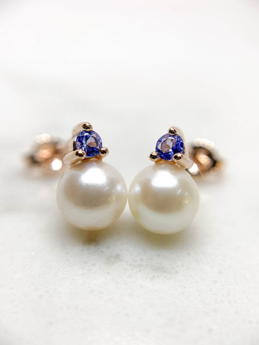 Aretes copo de mar oro 14k