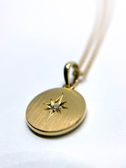 Dije estrella polar oro 14k