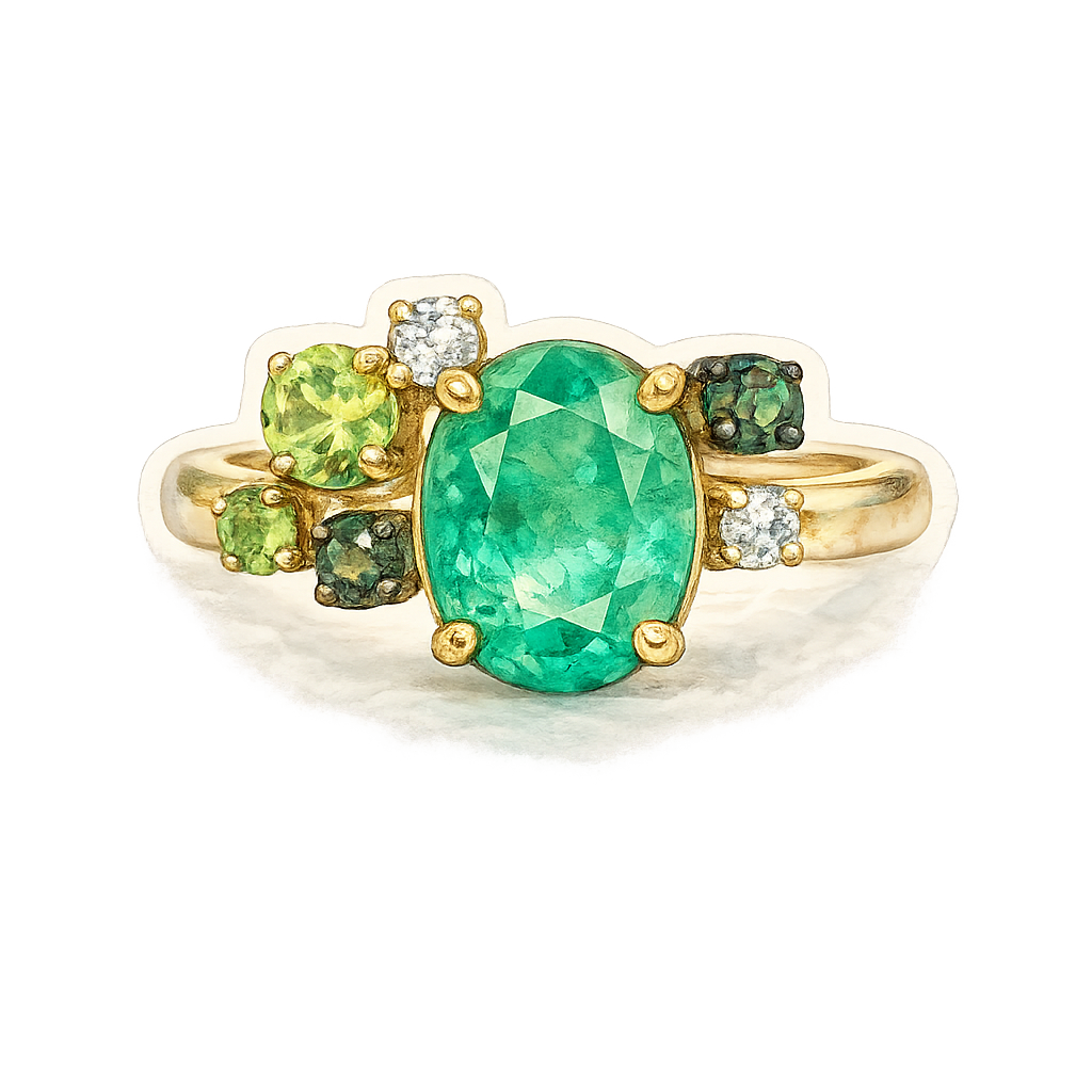 Gem drop #2: Esmeralda colombiana en corte oval