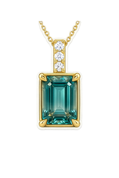 Gem drop #3: Turmalina indicolita bitono en corte esmeralda