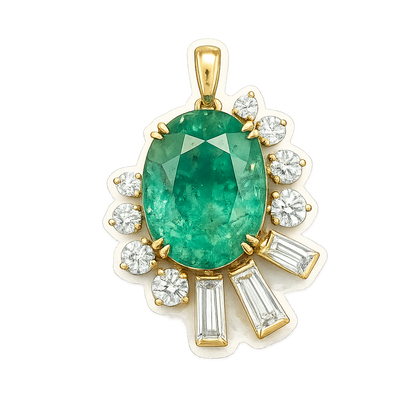 Gem drop #2: Esmeralda colombiana en corte oval